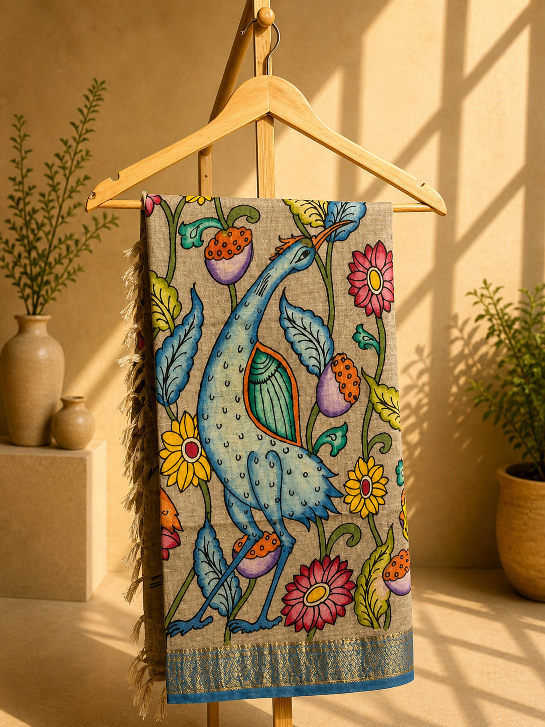 Nalini- Kalamkari Dupatta