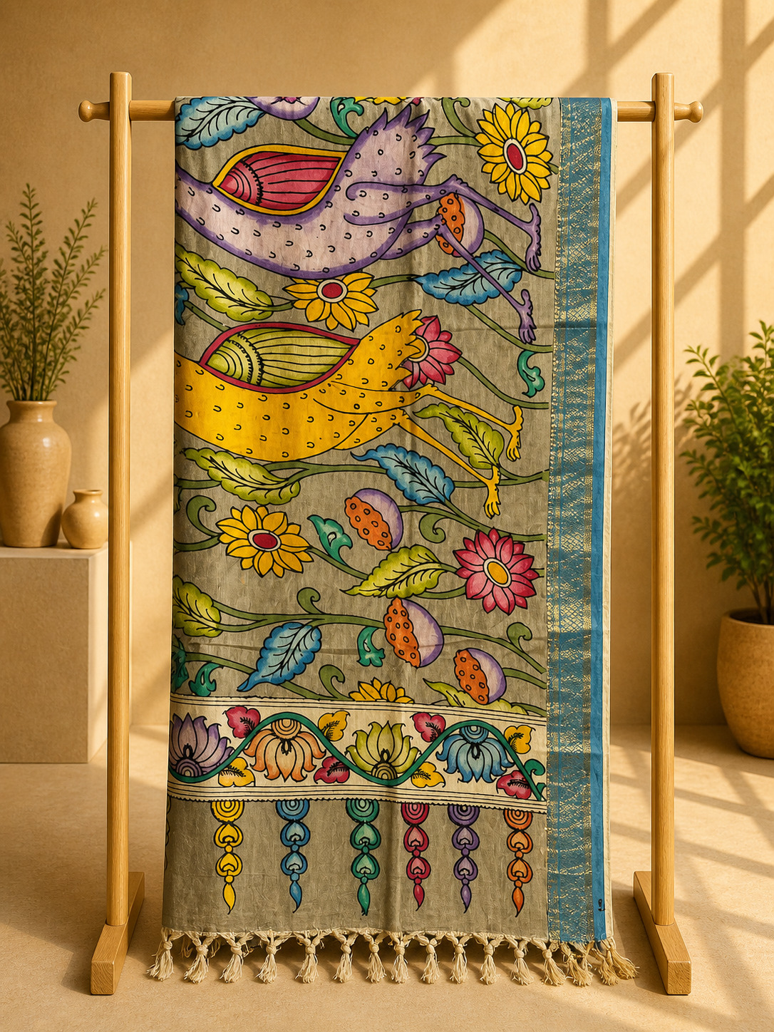 Nalini- Kalamkari Dupatta