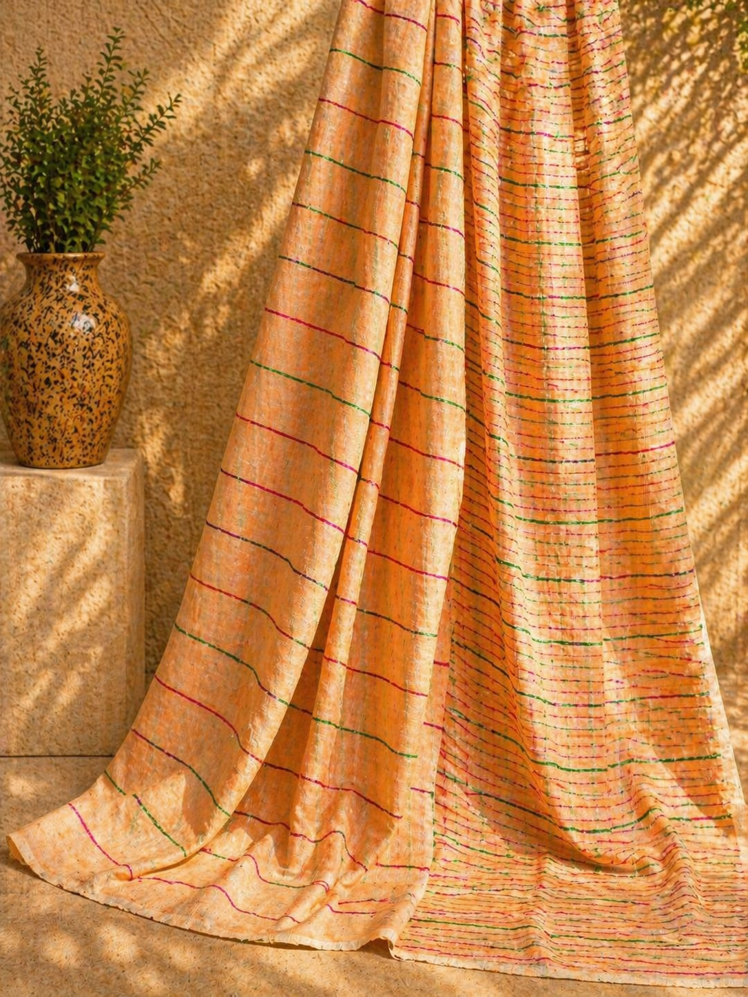 Mrinalika- Linen Cotton Saree