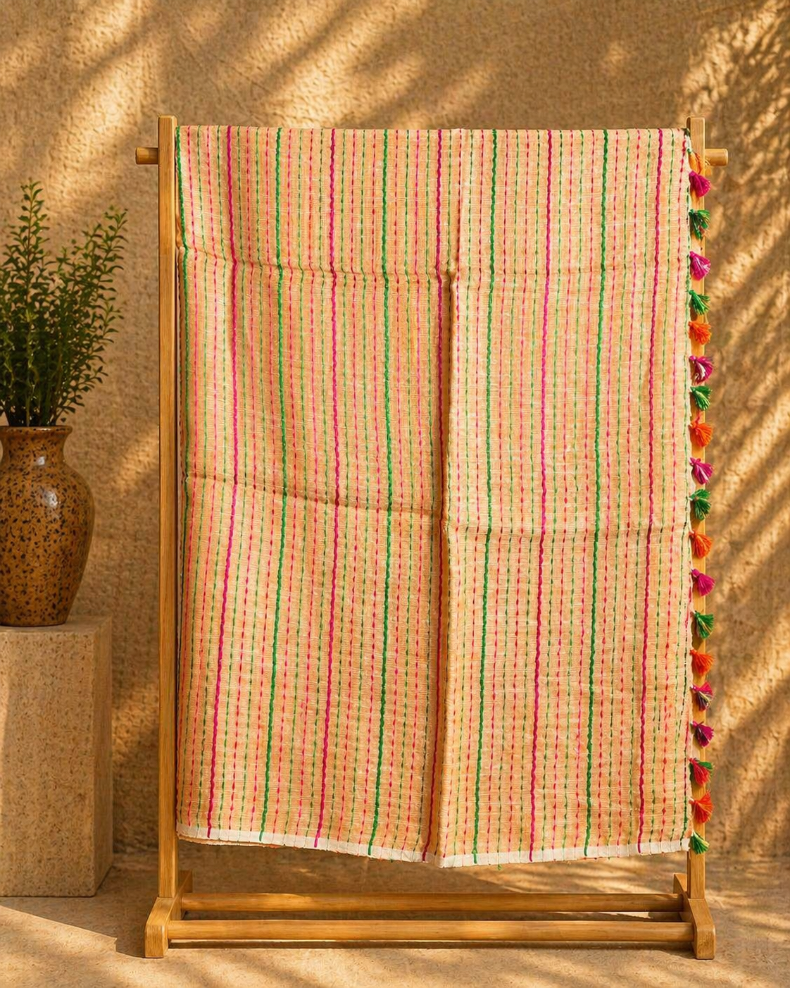 Mrinalika- Linen Cotton Saree
