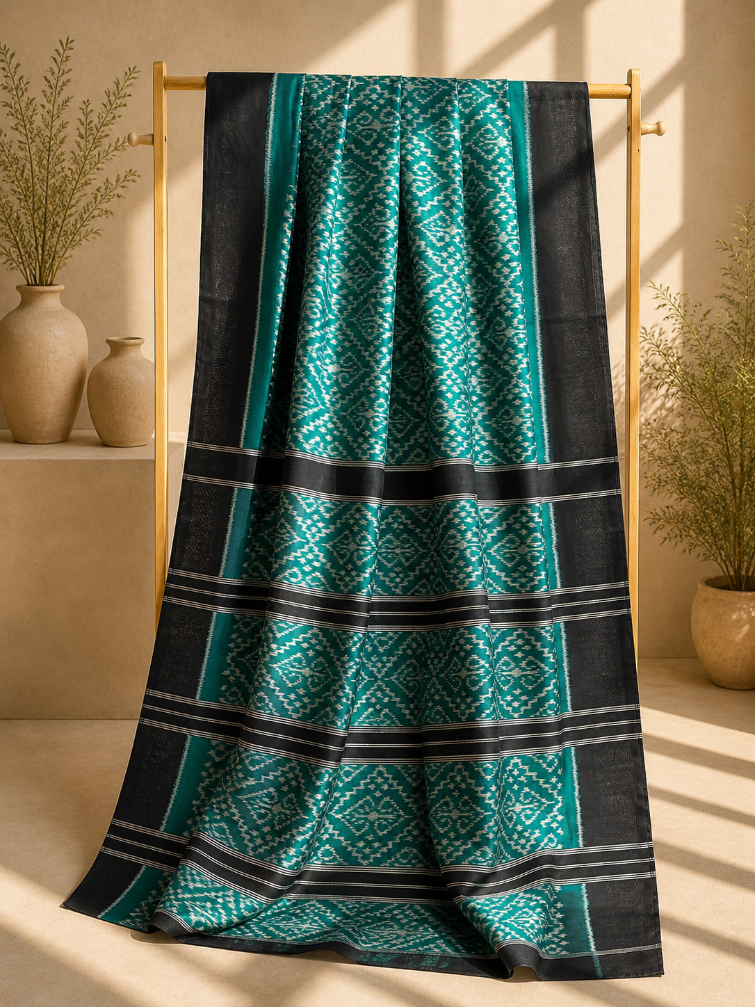 Vanneela- Ikkat Cotton Saree