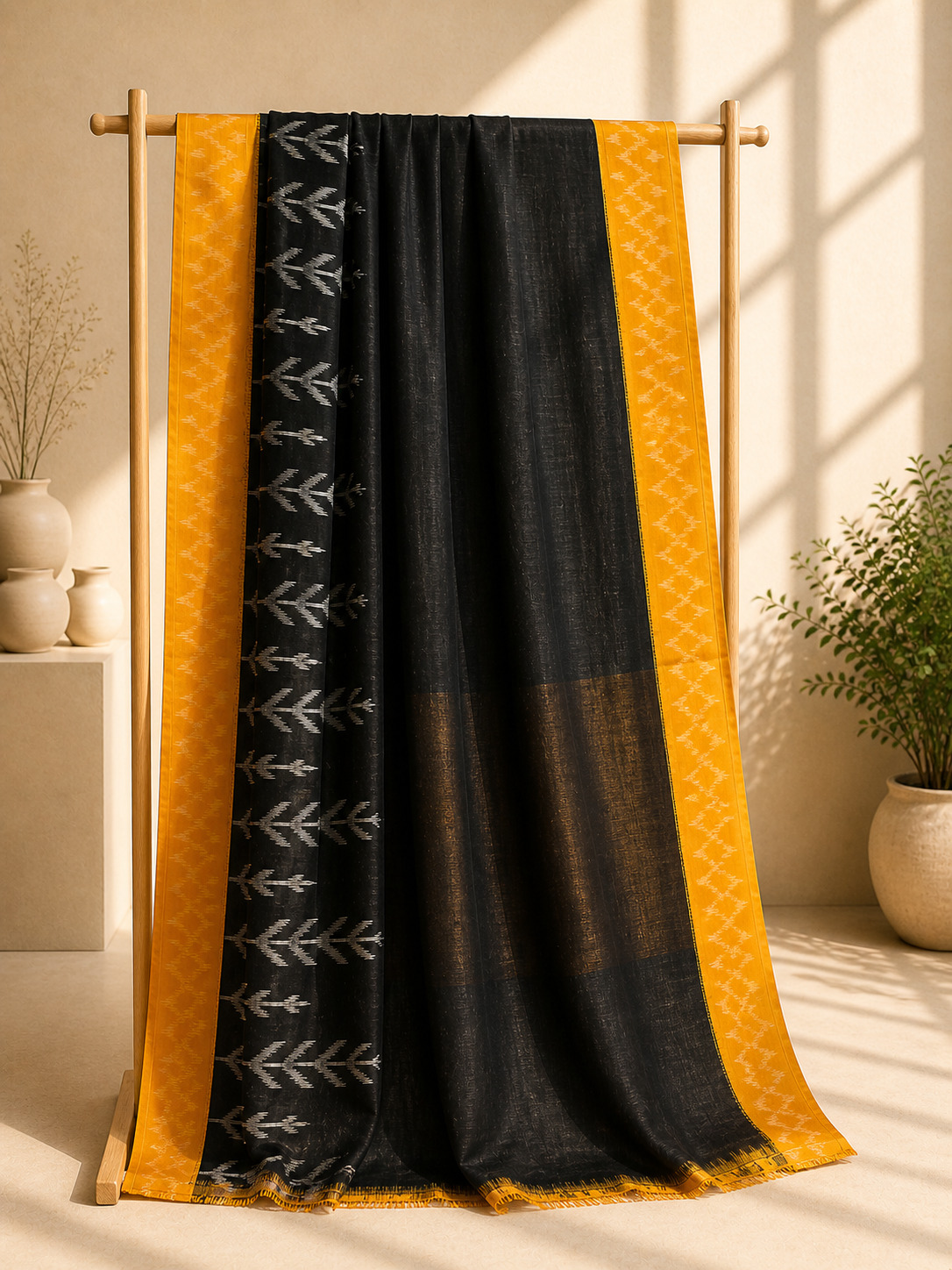 Saanjhika- Ikkat Cotton Saree