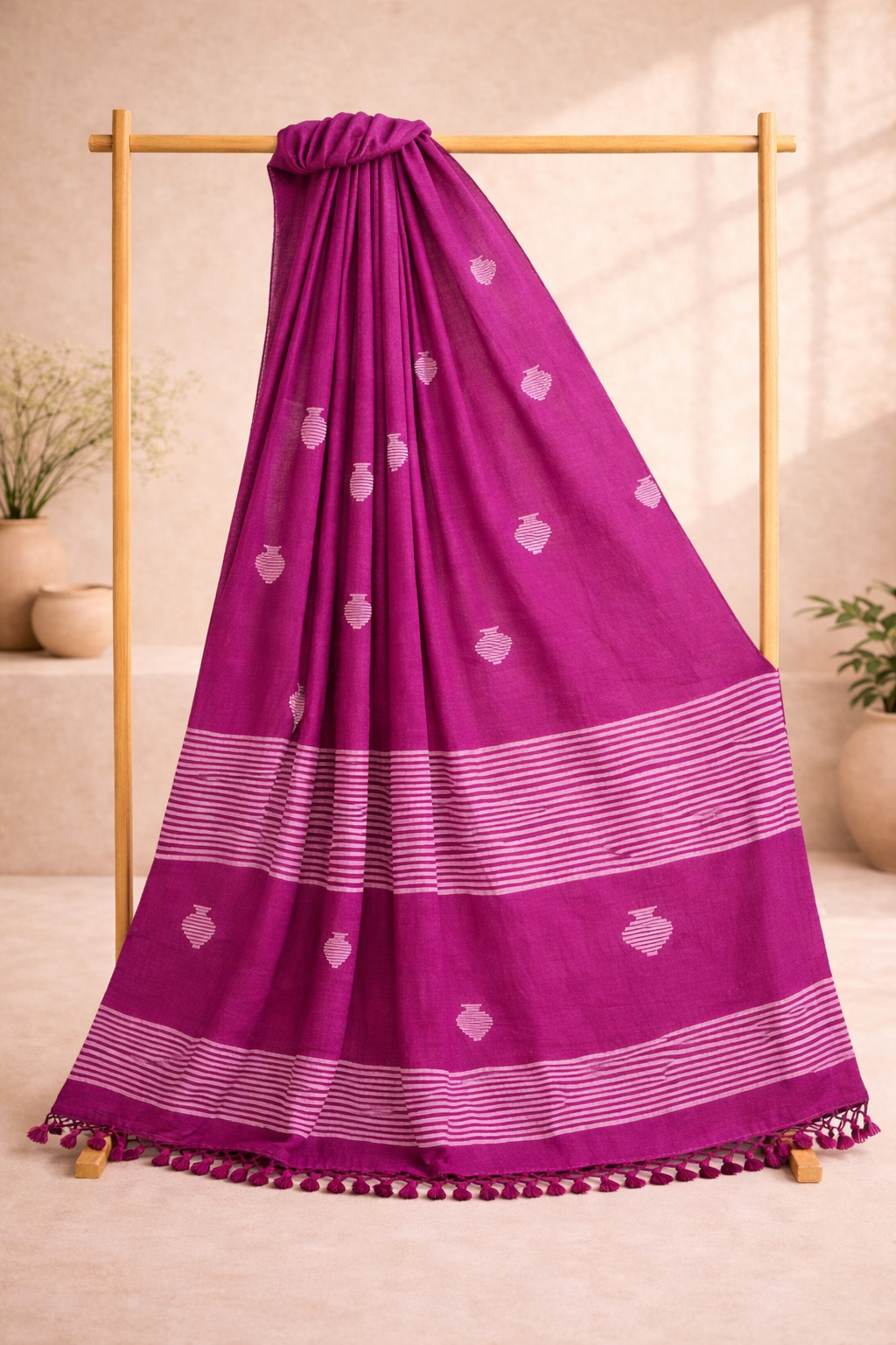 Mridusha- Mulmul Cotton Saree