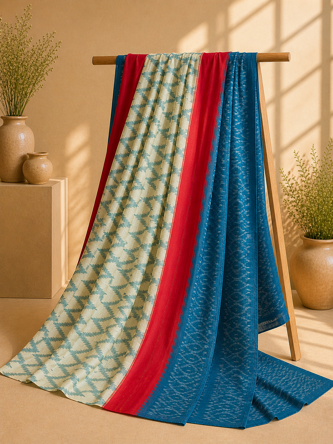 Suramayi- Ikkat Cotton Saree