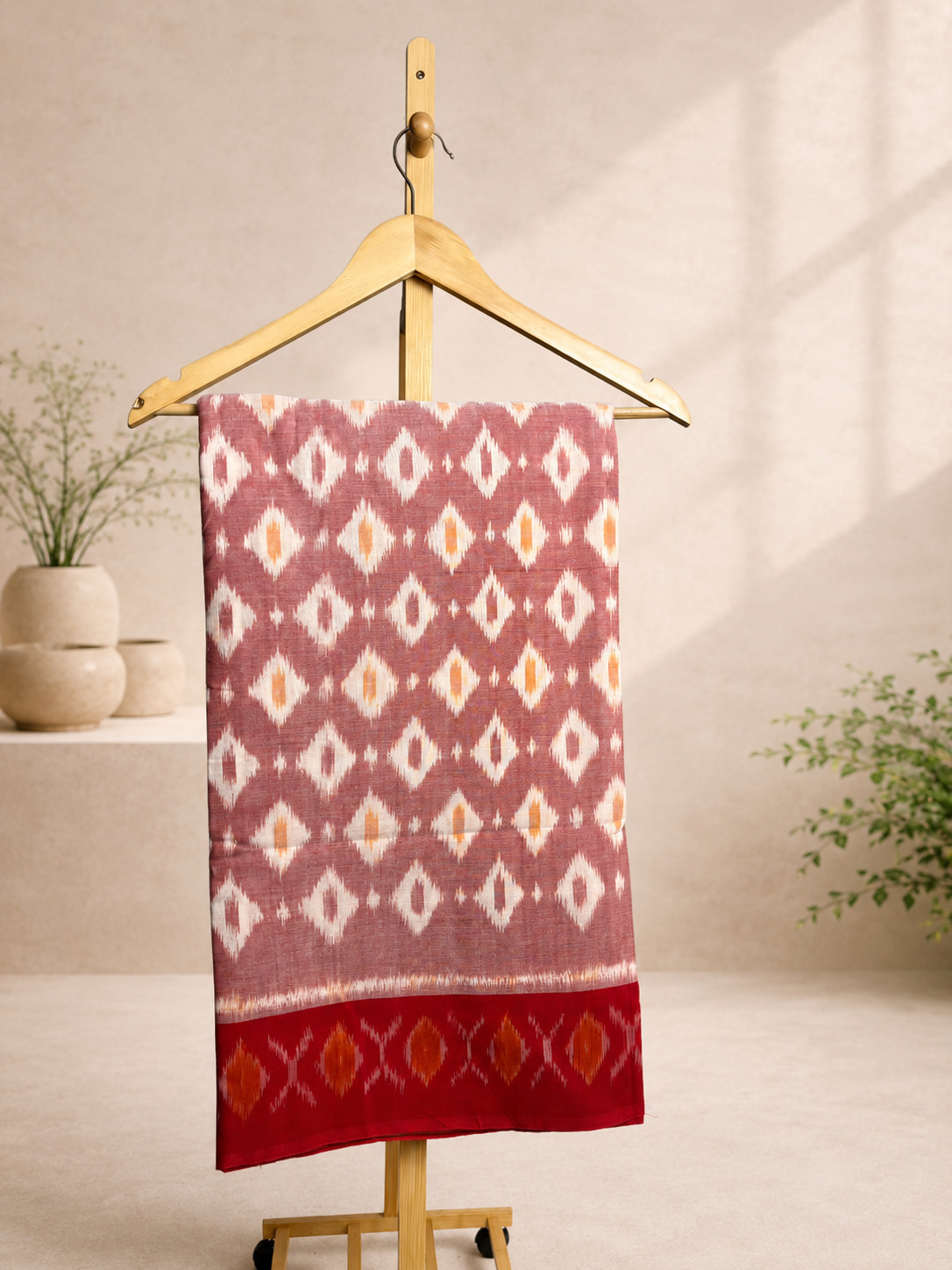 Shubhrika- Ikkat Cotton Saree