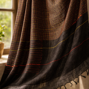 Shyamalika- Linen Cotton Saree