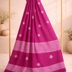 Mridusha- Mulmul Cotton Saree