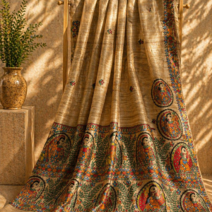 Mithilarang- Tussar Silk Saree