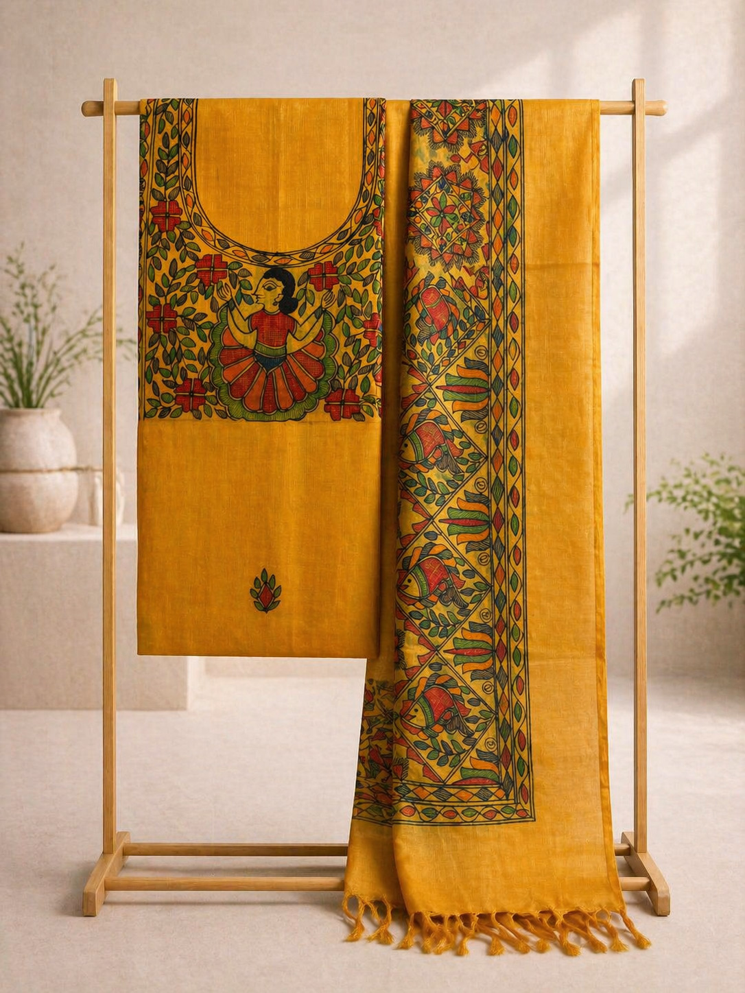 tussar-silk-suit
