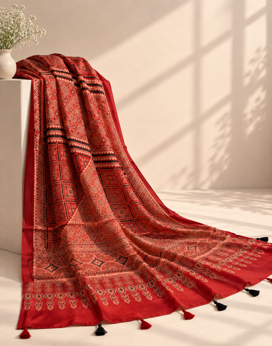 Shyamali- Ajrakh Suit Material