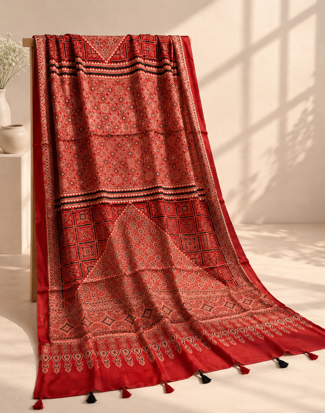 Shyamali- Ajrakh Suit Material