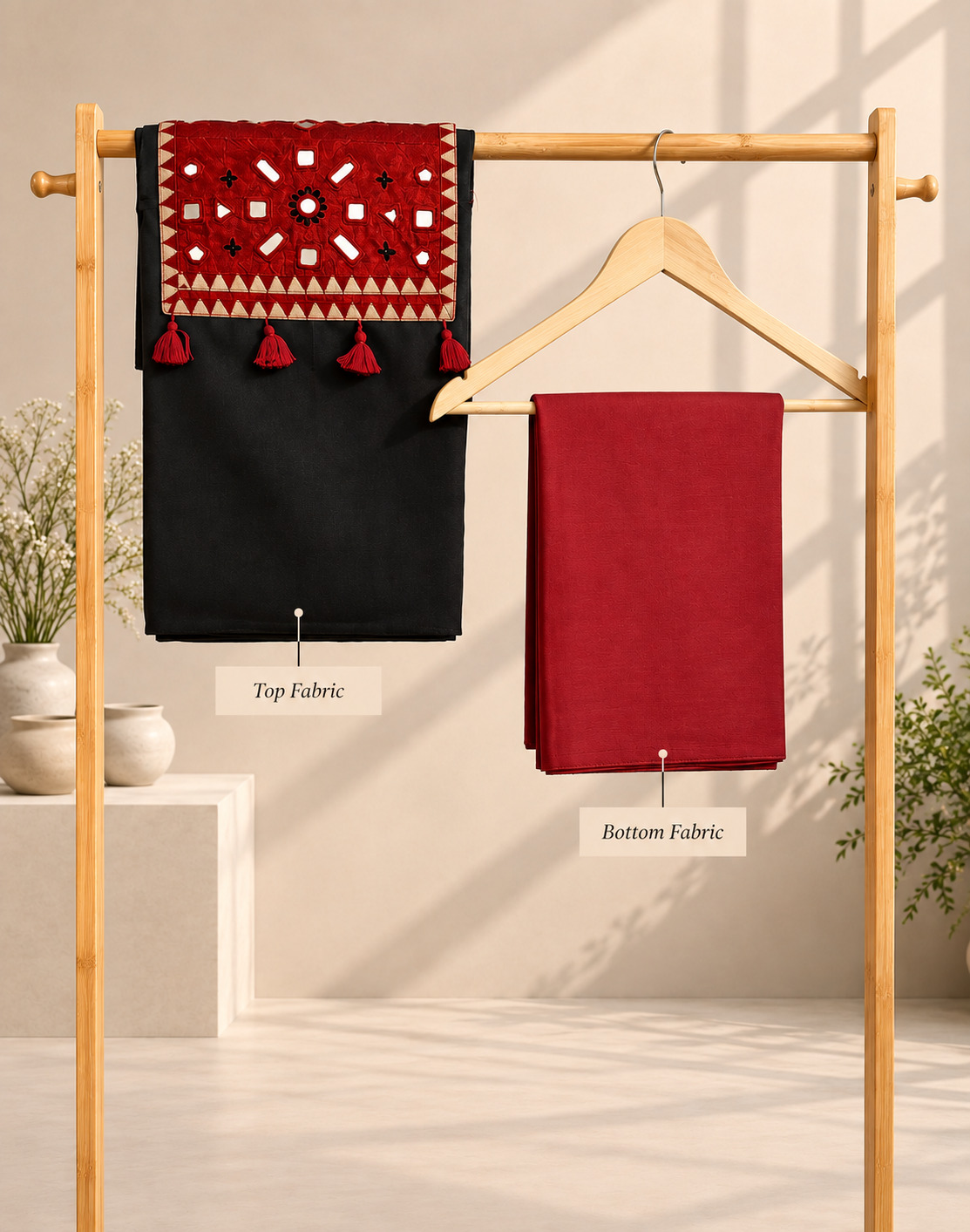 Kaushiki- Ajrakh Suit Material