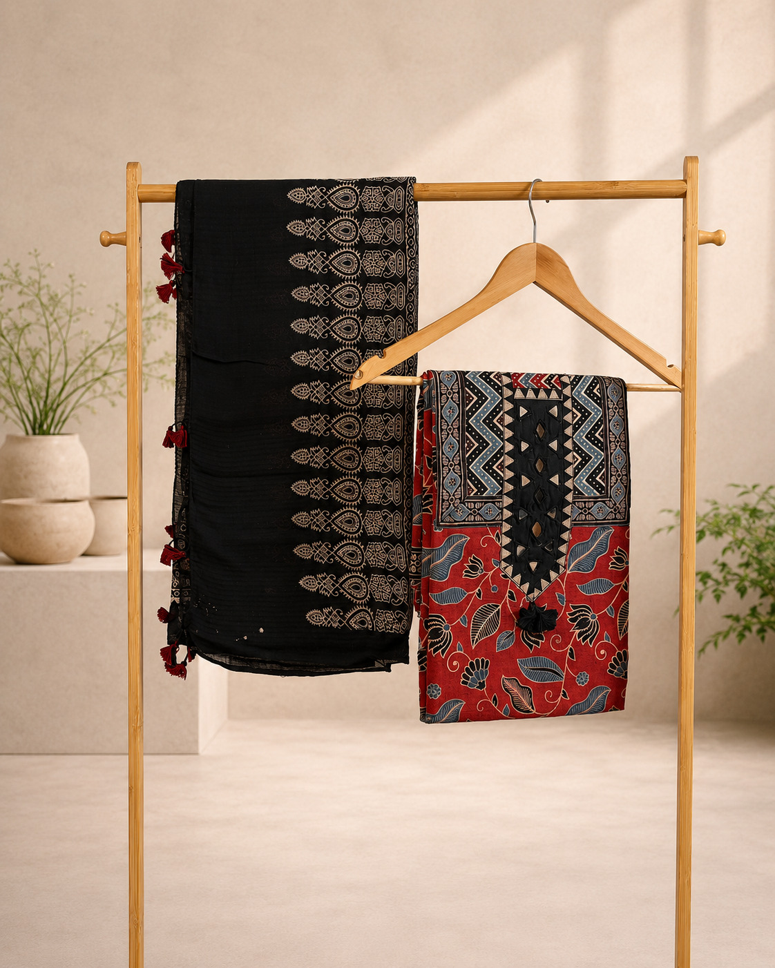 Chitra- Ajrakh Suit Material