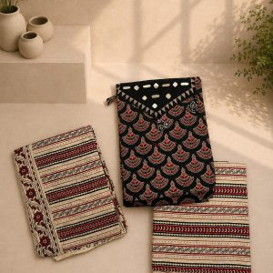 Kala- Ajrakh Suit Material