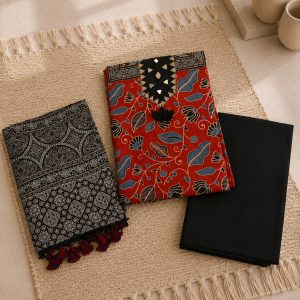 Chitra- Ajrakh Suit Material