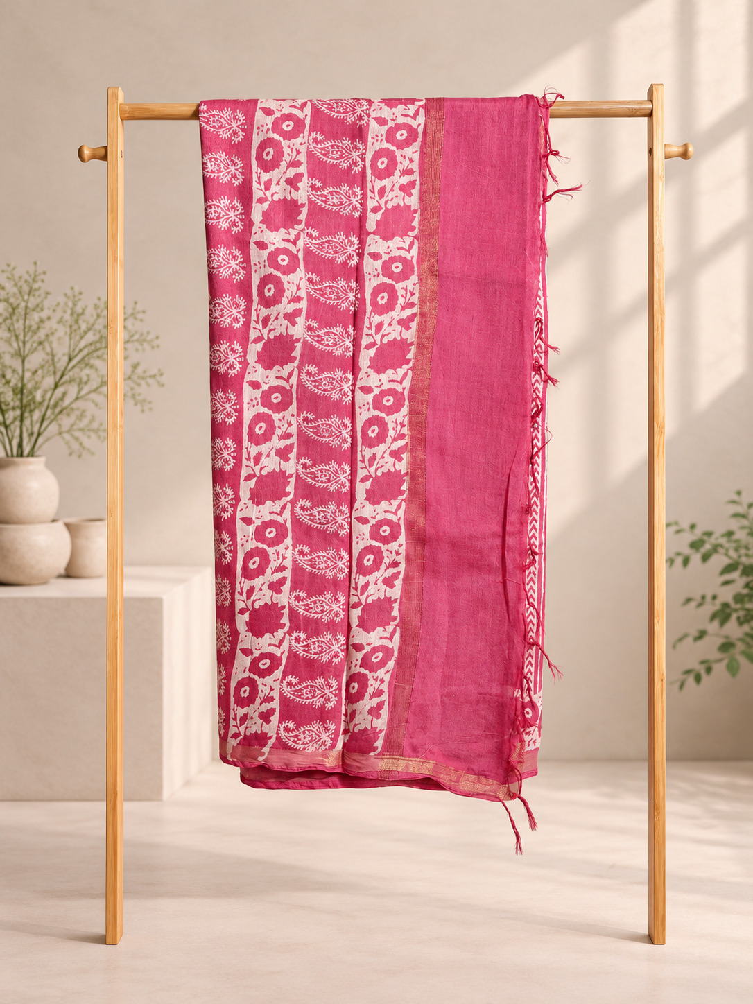 Kusumika- Chanderi Cotton Saree