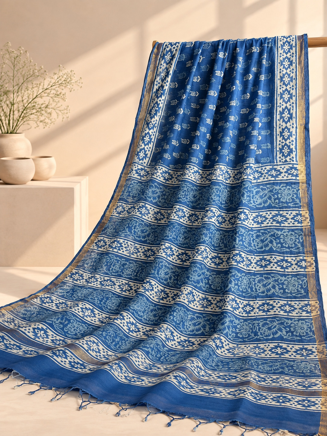 Neelika- Chanderi Cotton Saree