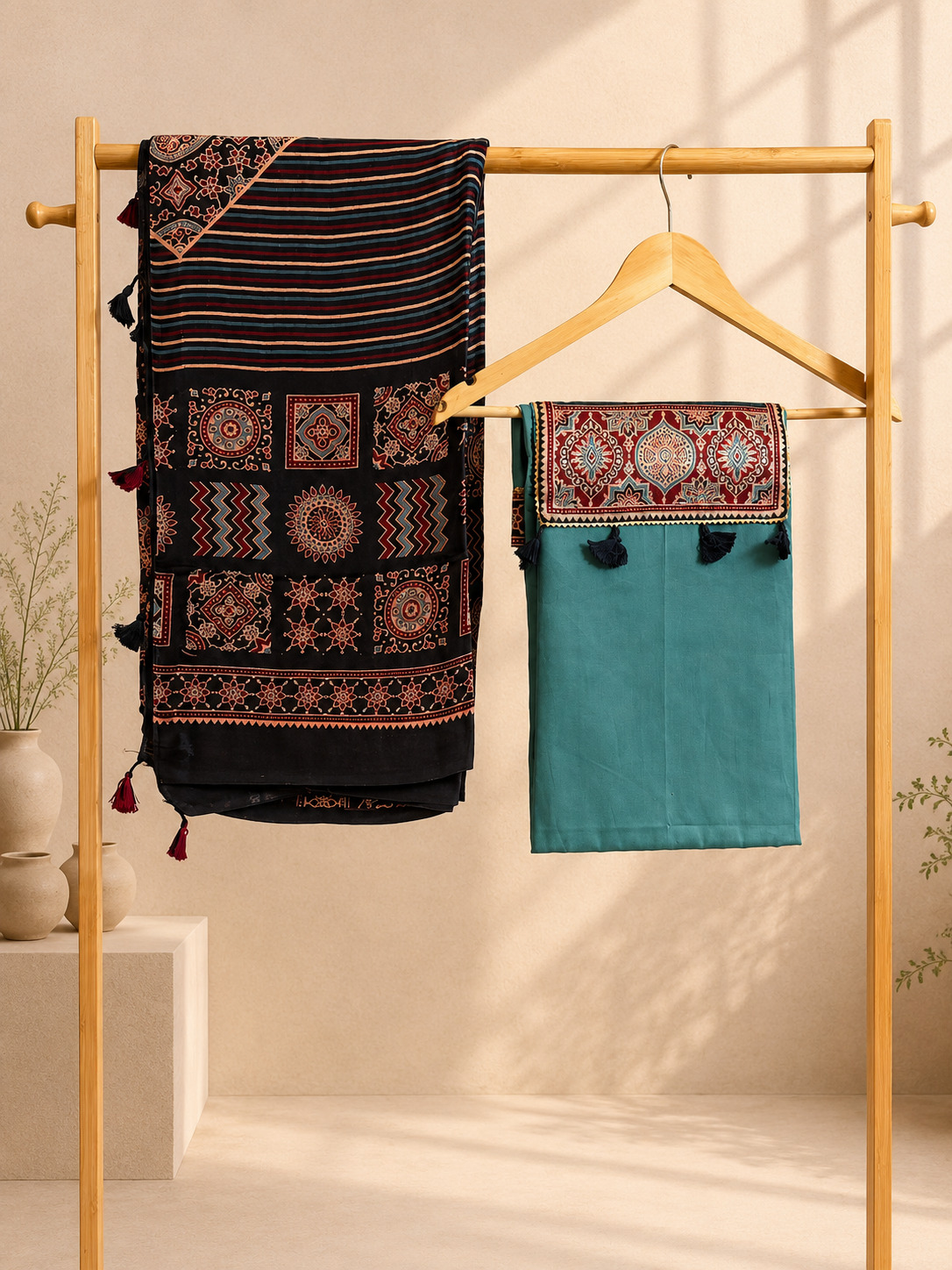Neerja- Ajrakh Suit Material